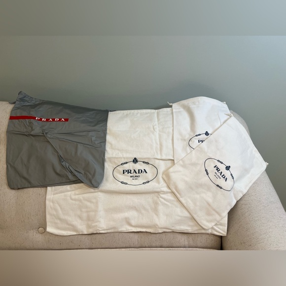 Prada Dustbags (4) | Never Used | 1 Handbag Size | 2 Shoes Size | 1 Vinyl Bag - Picture 3 of 7